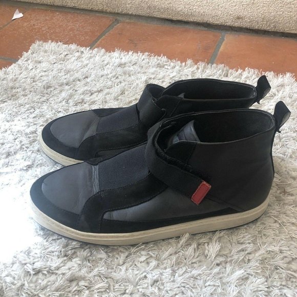 Camper Shoes | Camper Black Leather Sneakers Domus Boots Mid Top | Poshmark